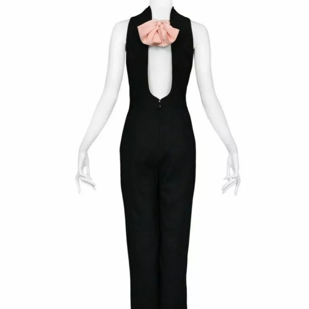 Gianni Versace Runway Couture Jumpsuit with Pink B